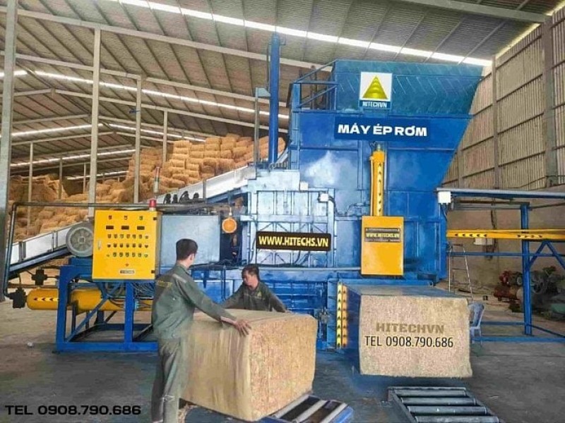 Máy Ép Rơm Thành Khối Lớn Tự Động Hitech-SBP5T Máy Ép Rơm Thành Khối Lớn Tự Động Hitech-SBP5T