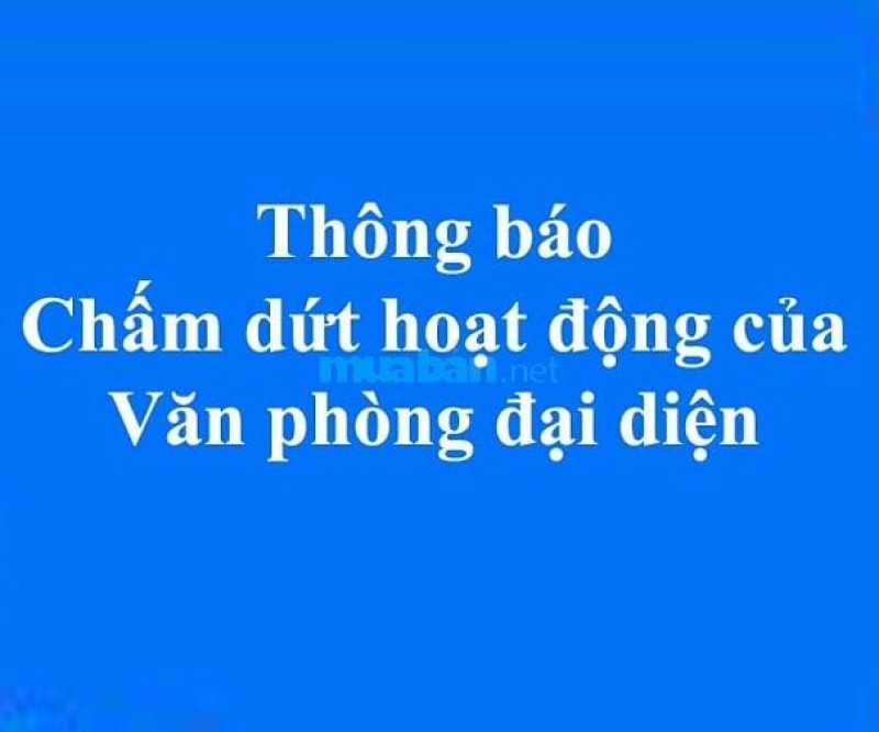 Thông báo chấm dứt hoạt động Văn phòng Đại diện Nissho Astec Co., Ltd Thông báo chấm dứt hoạt động Văn phòng Đại diện Nissho Astec Co., Ltd