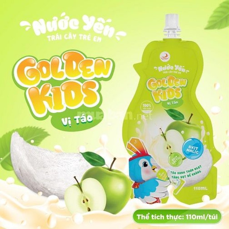 Tuyển đại lý nước yến trái cây Golden kids 230mg cho bé Tuyển đại lý nước yến trái cây Golden kids 230mg cho bé