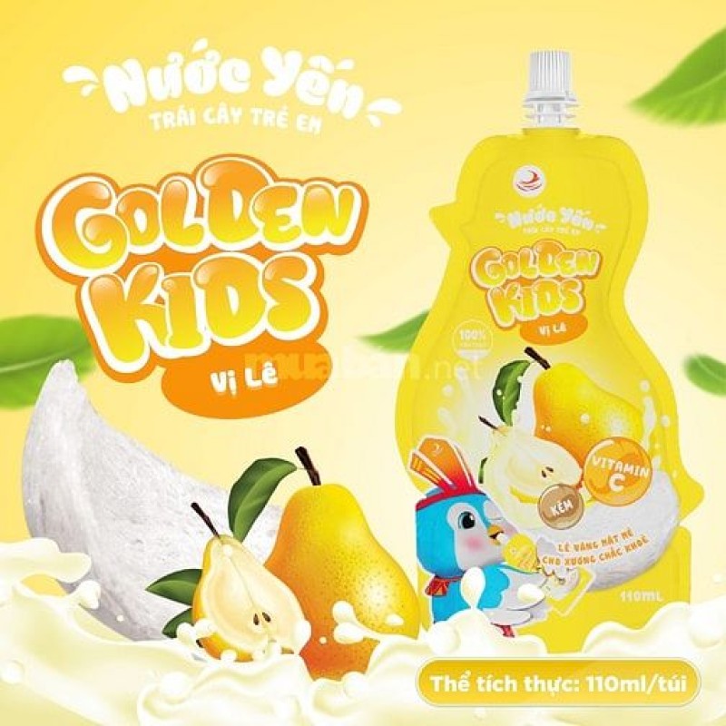 Tuyển đại lý nước yến trái cây Golden kids 230mg cho bé