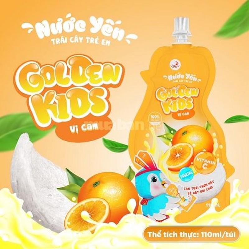 Tuyển đại lý nước yến trái cây Golden kids 230mg cho bé
