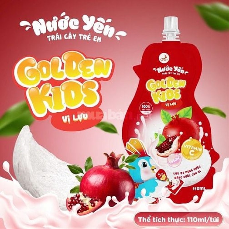 Tuyển đại lý nước yến trái cây Golden kids 230mg cho bé